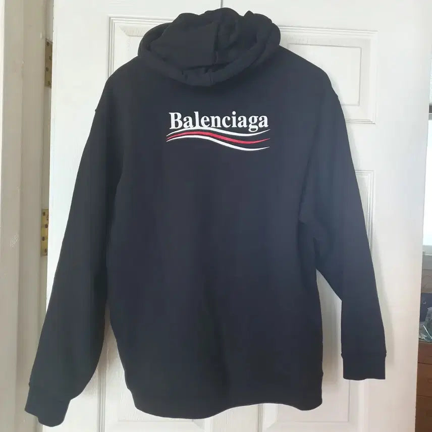 [BUNJANG] Balenciaga Wave Logo Hoodie XL / 발렌시아가 웨이브 로고 후드티