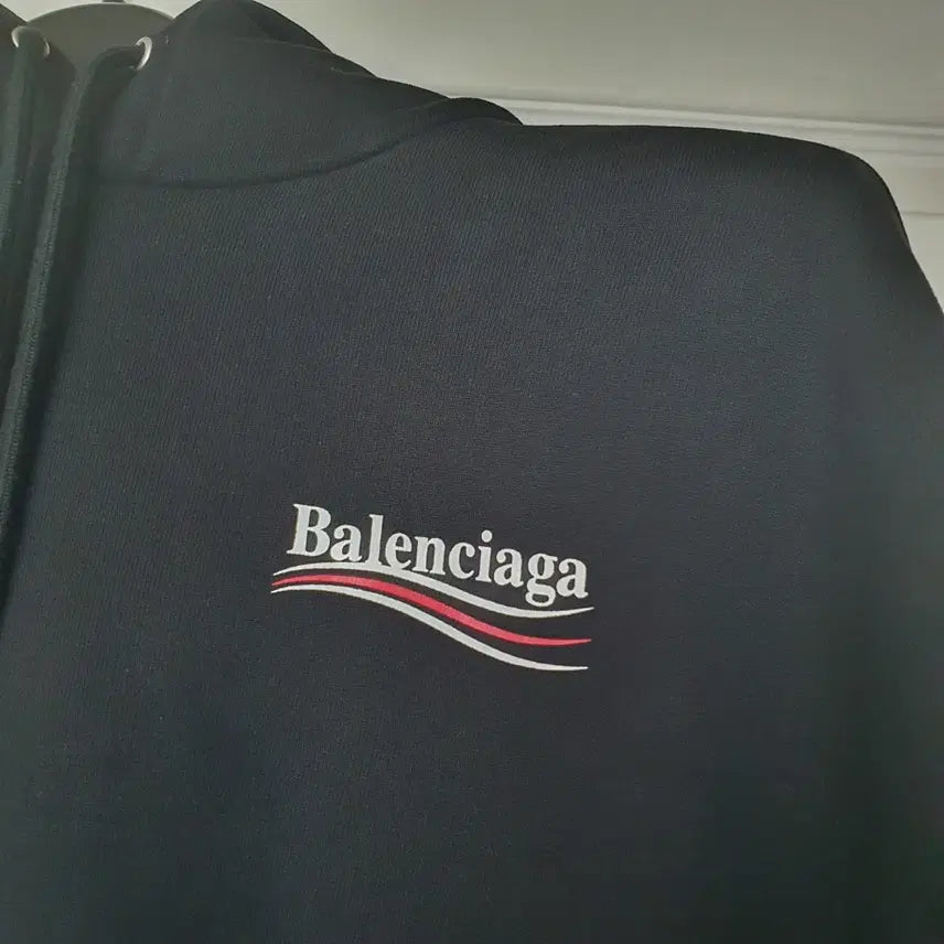 [BUNJANG] Balenciaga Wave Logo Hoodie XL / 발렌시아가 웨이브 로고 후드티