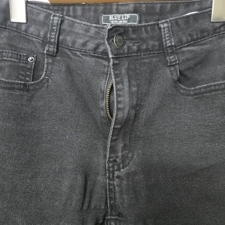 [BUNJANG] BLUE L!P Black Denim Cutting Jeans / BLUE L!P 블랙 데님 컷팅진