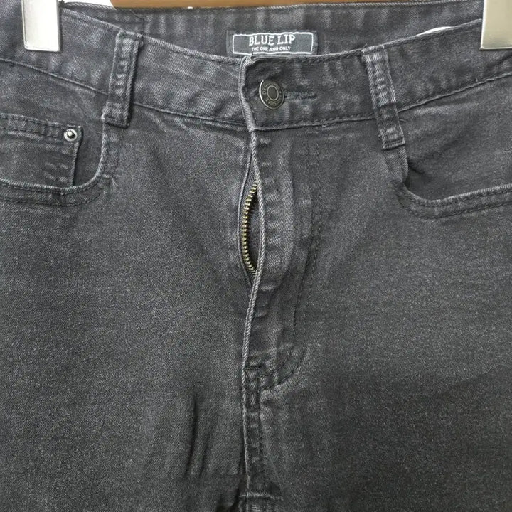 [BUNJANG] BLUE L!P Black Denim Cutting Jeans / BLUE L!P 블랙 데님 컷팅진