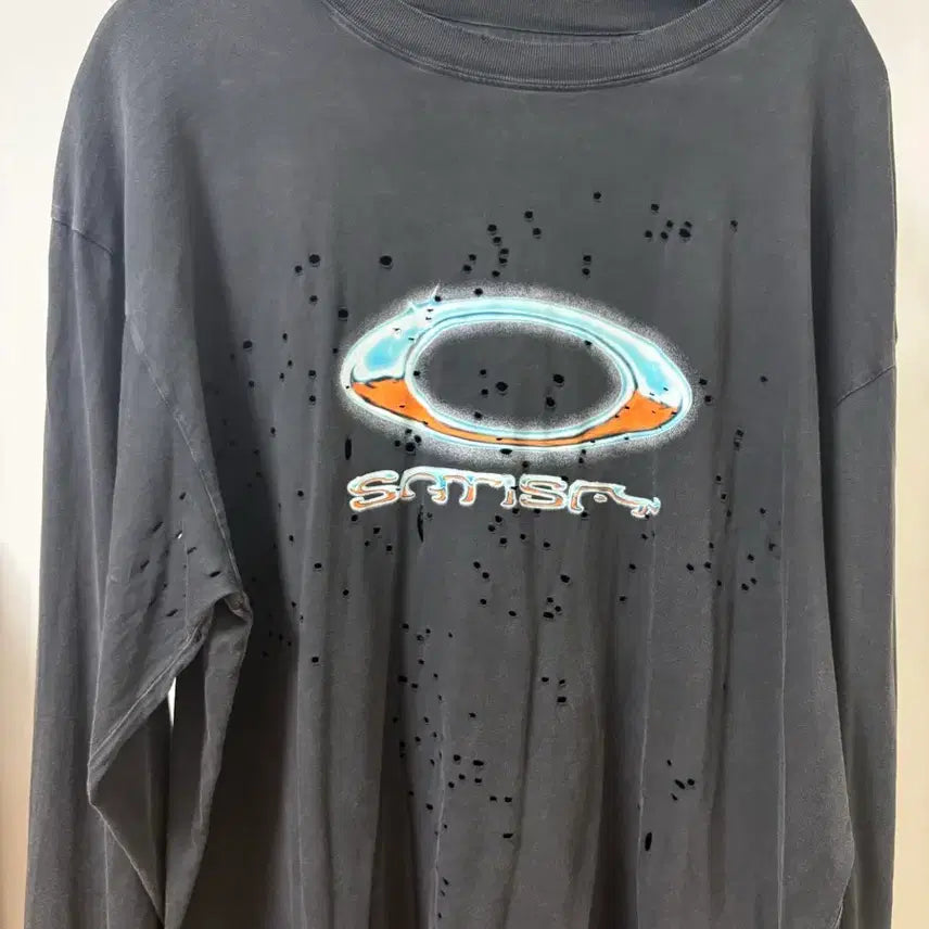 [BUNJANG] Satisfy x Oakley Mostech Long Sleeve T-shirt / 새티스파이 x 오클리 모스테크 긴팔 라지