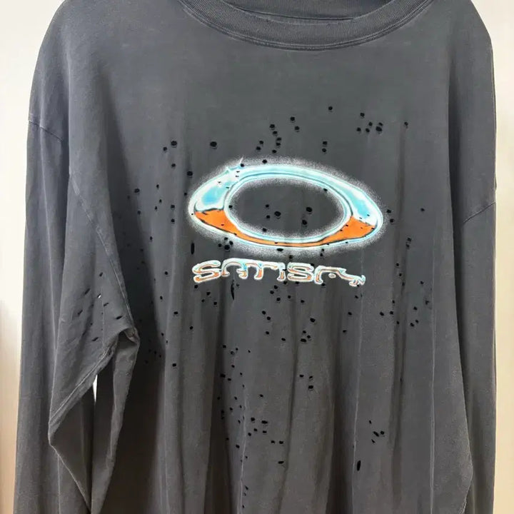 [BUNJANG] Satisfy x Oakley Mostech Long Sleeve T-shirt / 새티스파이 x 오클리 모스테크 긴팔 라지