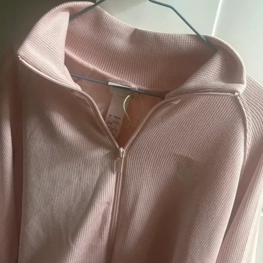 [BUNJANG] Adidas Baby Pink Three-Stripes Track Jacket / 딸기우유!) 아디다스 베이비핑크 삼선져지