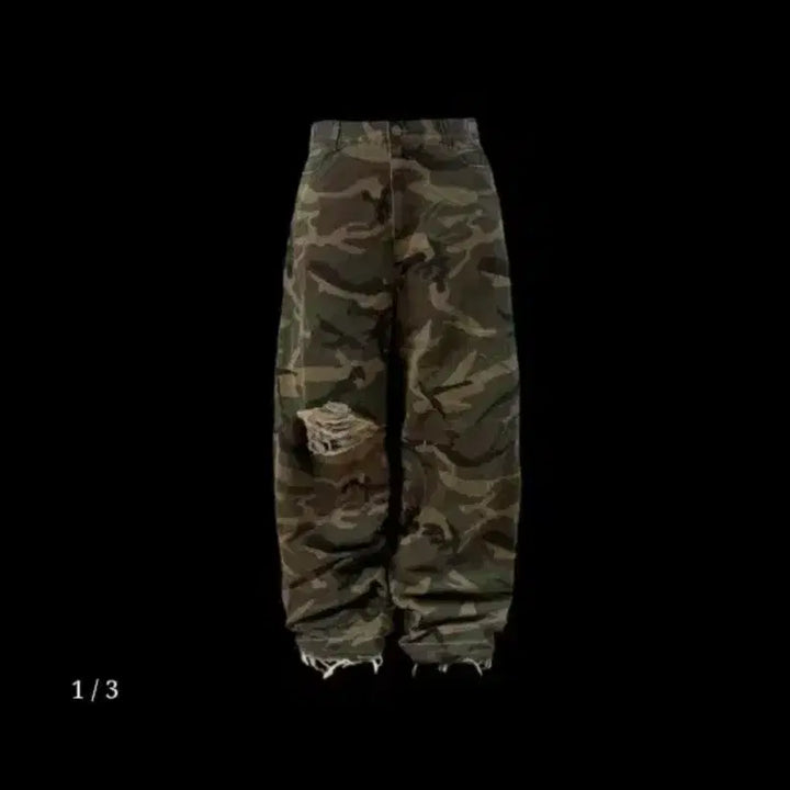 [BUNJANG] Emonsstance Club Woodland Camo Pants Size 1 / [1] 에모스탠스클럽 우드랜드 카모팬츠