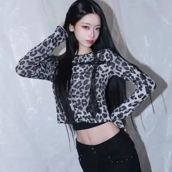 [BUNJANG] Cherrykuri Rough Gothic Cross Patch CD-Leopard / 체리퀴리 rough gothic cross patch cd-leopard