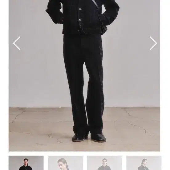 [BUNJANG] Artifcts Denim Trucker Jacket / 아트이프액츠 Denim Trucker_Used Black