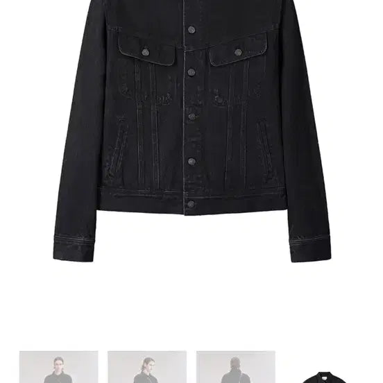 [BUNJANG] Artifcts Denim Trucker Jacket / 아트이프액츠 Denim Trucker_Used Black
