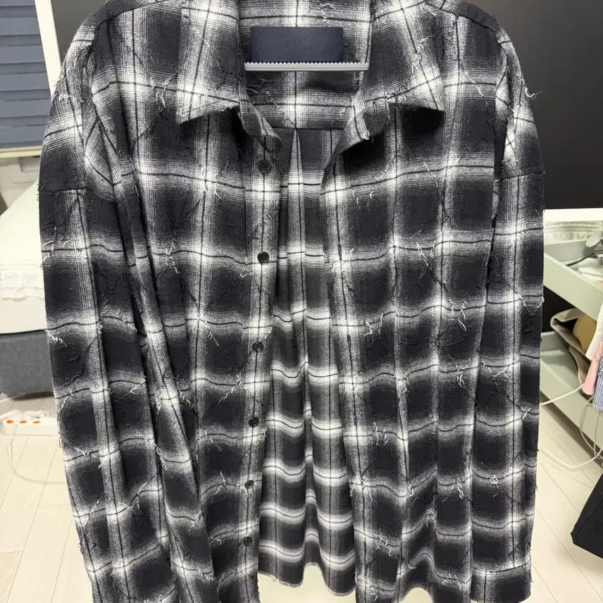 [SOLD OUT] 준지 아가일 셔츠 블랙 46