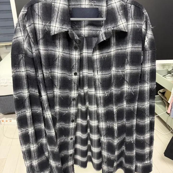 [SOLD OUT] 준지 아가일 셔츠 블랙 46