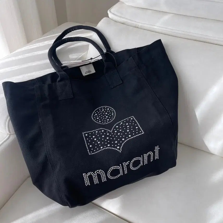 [BUNJANG] Isabel Marant White and Black Tote Bag / 마랑 Isabel Marant 화이트  블랙  토트백