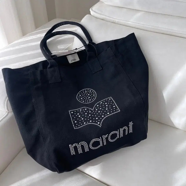 [BUNJANG] Isabel Marant White and Black Tote Bag / 마랑 Isabel Marant 화이트  블랙  토트백