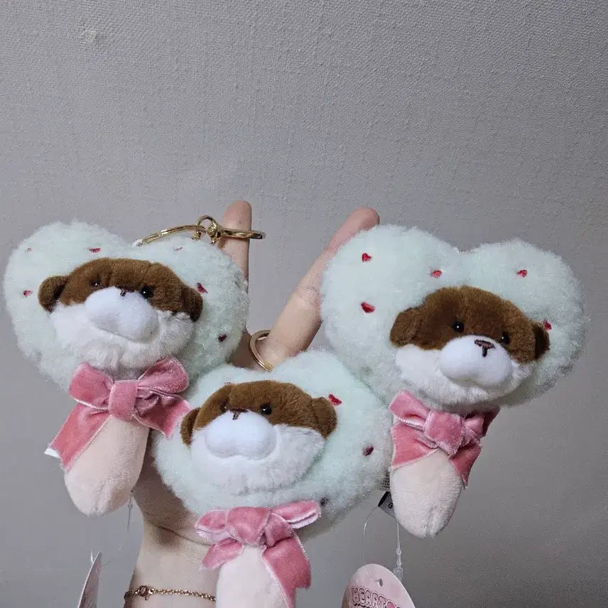 [BUNJANG] Woosowoosow Heart Mirror Keyring Mint New / 신상 우소우소 하트 손거울 키링 민트 새상품