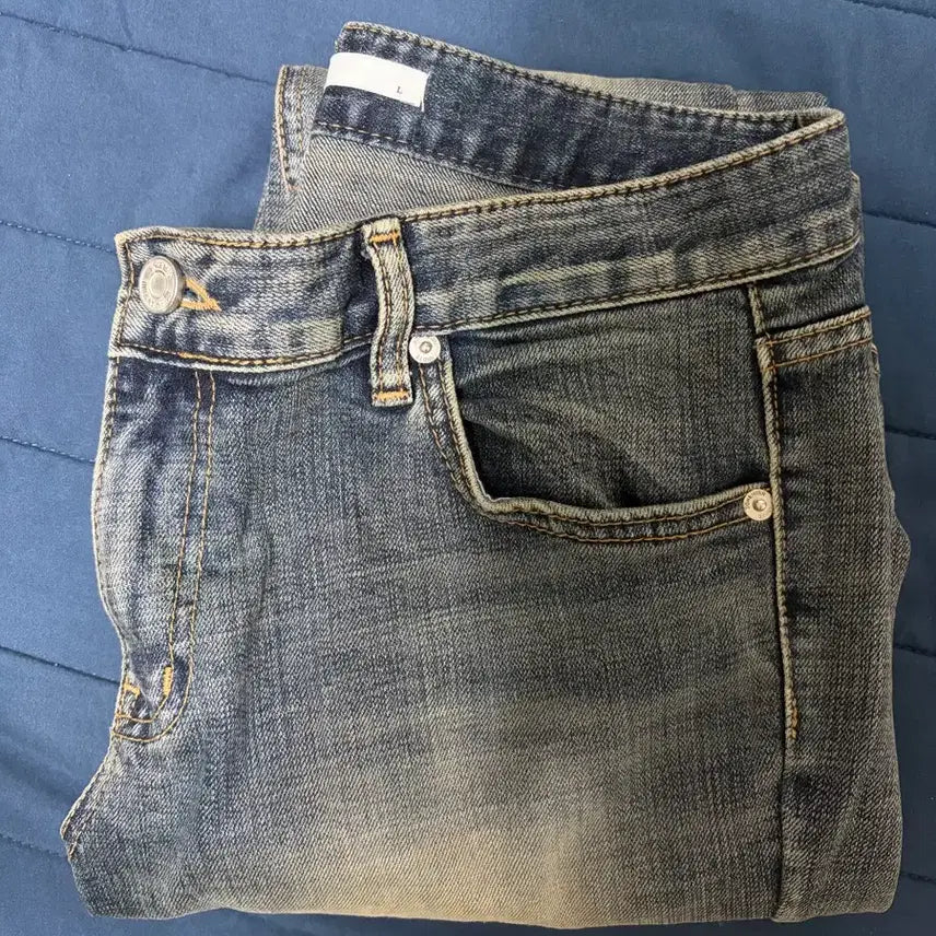 [BUNJANG] Bohemian Seoul Bootcut Jeans Blue L / 보헤미안서울 부츠컷 블루 L
