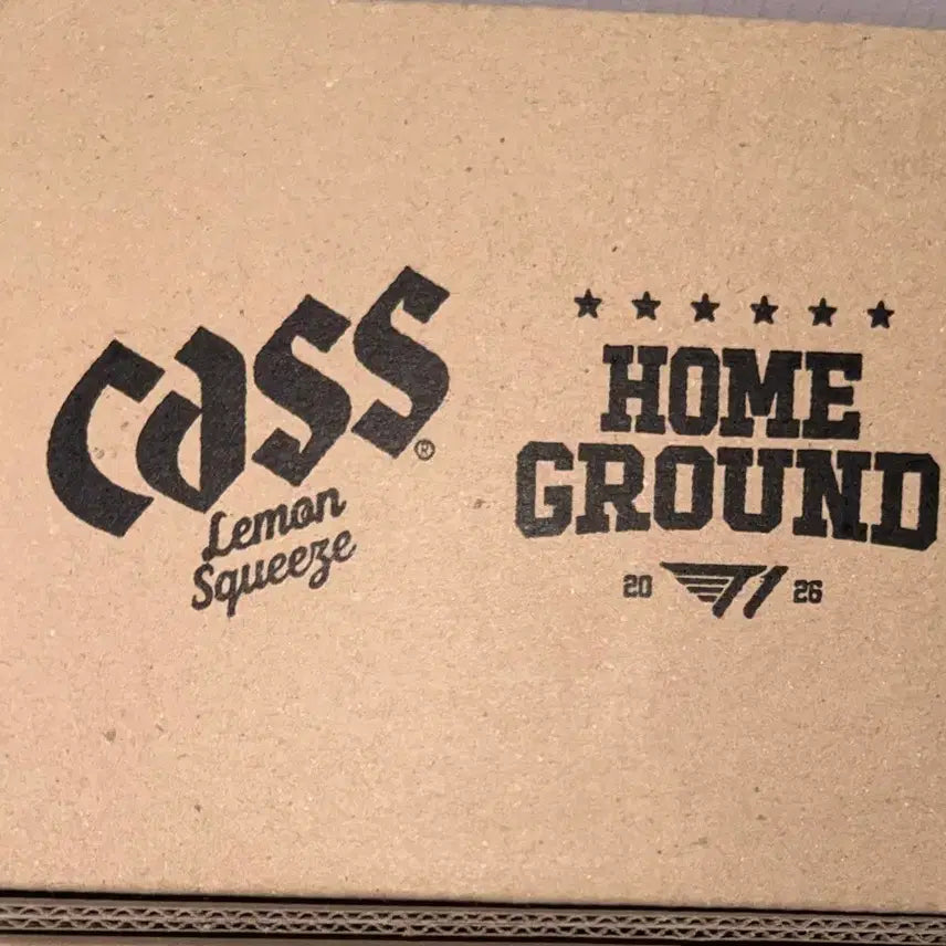 [BUNJANG] T1 Doran Cass Signed Beer Glass + T1 Cafe Photocard Bundle Set / [미사용] T1xCass Doran 티원 도란 카스 사인 맥주잔