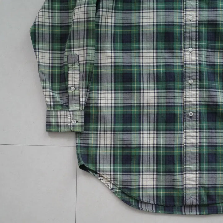 [SOLD OUT] 90s 폴로 랄프로렌 블랙와치 체크 버튼다운 옥스포드 셔츠 L