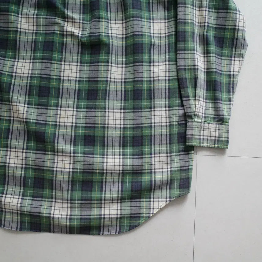 [SOLD OUT] 90s 폴로 랄프로렌 블랙와치 체크 버튼다운 옥스포드 셔츠 L