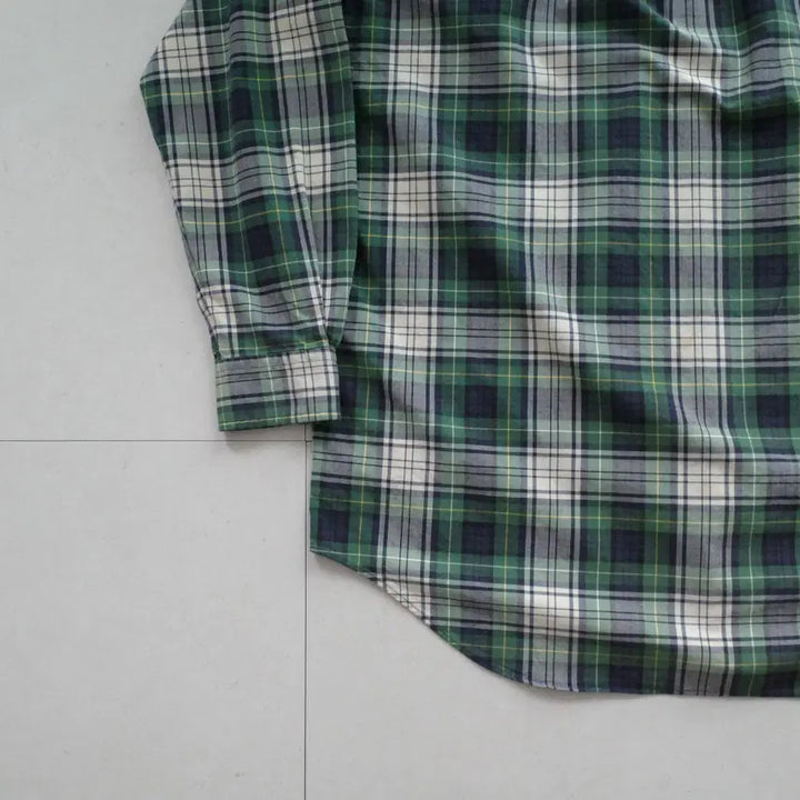 [SOLD OUT] 90s 폴로 랄프로렌 블랙와치 체크 버튼다운 옥스포드 셔츠 L