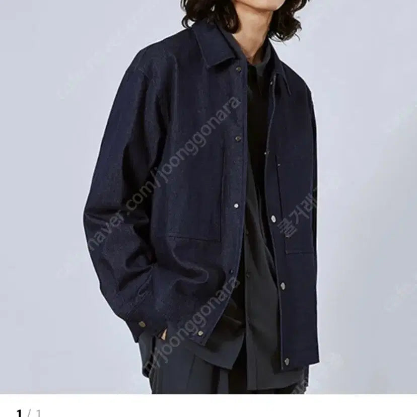 [SOLD OUT] [새상품] 밈더워드로브 엘로이 포켓 데님 트러커 3 인디고 청 자켓 재킷