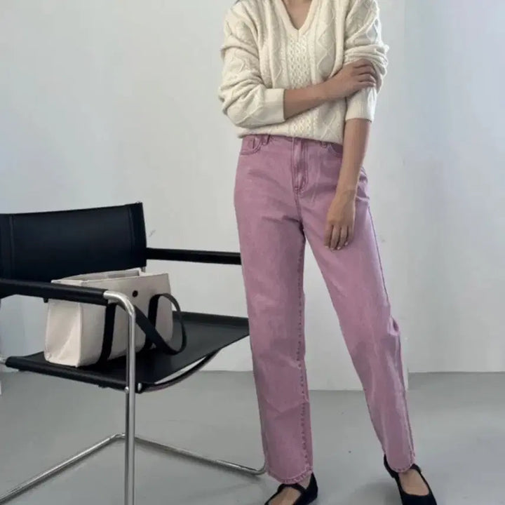 [BUNJANG] Kkallyang Pigment Washing Jeans Indie Pink / 깔량 피그먼트 워싱진 인디핑크 26 새상품