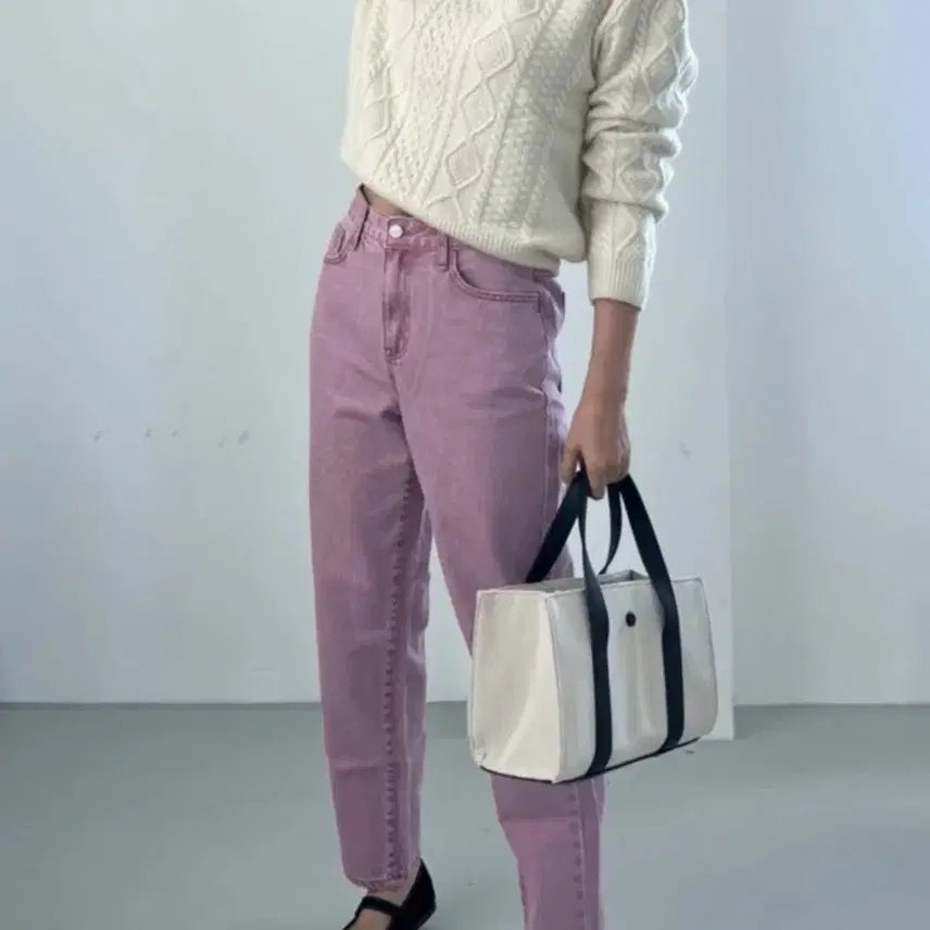 [BUNJANG] Kkallyang Pigment Washing Jeans Indie Pink / 깔량 피그먼트 워싱진 인디핑크 26 새상품