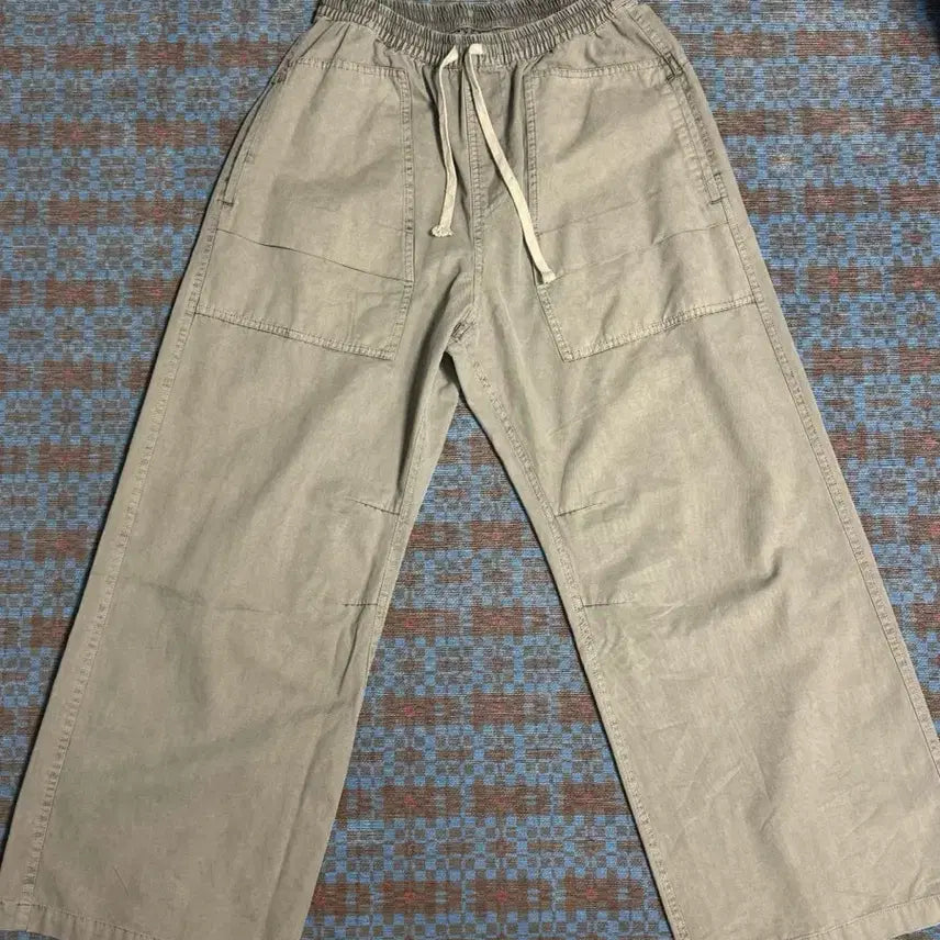 [BUNJANG] Politeru Human Index Cargo Pajama Pants Light Gray / [풀구성] 폴리테루 휴먼인덱스 헌터 카고 파자마 라이트 그레이