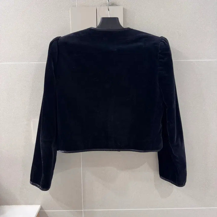 [BUNJANG] Vintage Velvet Cropped Jacket / 빈티지 벨벳 크롭 자켓