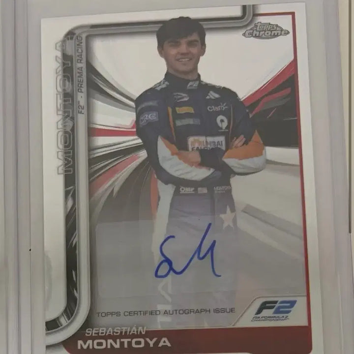 [BUNJANG] Topps Chrome Sebastian Montoya F1 Signed Card / 탑스 크롬 F1 세바스티안 몬토야 F2선수 싸인카드