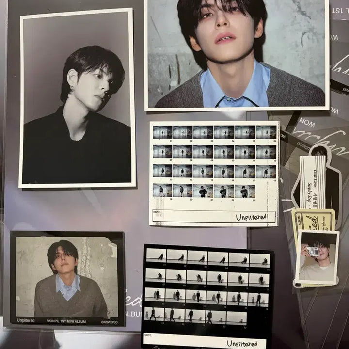 [BUNJANG] Wonpil Unfiltered Photo &amp; POB Poster &amp; Sticker Bundle Set / 원필 언필터드 포토 &amp; 초도한정 특전 포스터 &amp; 스티커 일괄