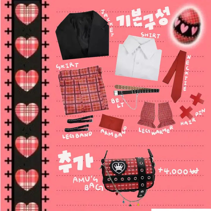[BUNJANG] Character Chage! Amu Graduation Outfit Rental / (보증금 x) 캐릭캐릭체인지 캐캐체 아무 졸업사진 컨셉 의상 대여