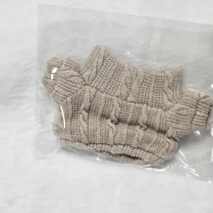 [SOLD OUT] 10cm 솜인형옷 니트 스웨터 모카