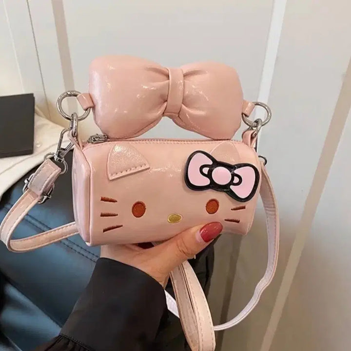 [BUNJANG] Hello Kitty Mini Tote &amp; Cross Bag / 헬로키티 원통 미니 토트백 &amp; 크로스백