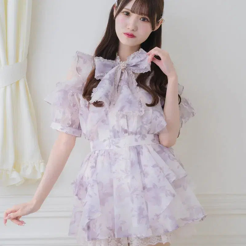 [BUNJANG] ROJITA Sheer Ruffle Skirt Pants / 로지타 ROJITA 시어 러플 스커트 팬츠