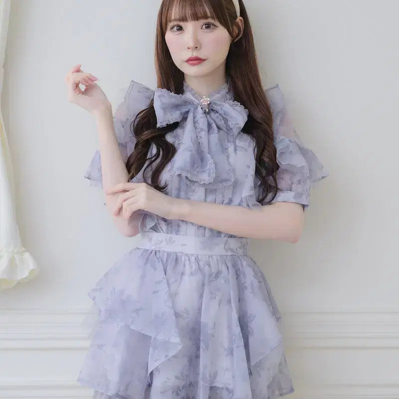 [BUNJANG] ROJITA Sheer Ruffle Skirt Pants / 로지타 ROJITA 시어 러플 스커트 팬츠