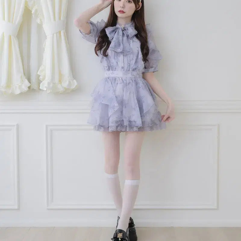 [BUNJANG] ROJITA Sheer Ruffle Skirt Pants / 로지타 ROJITA 시어 러플 스커트 팬츠