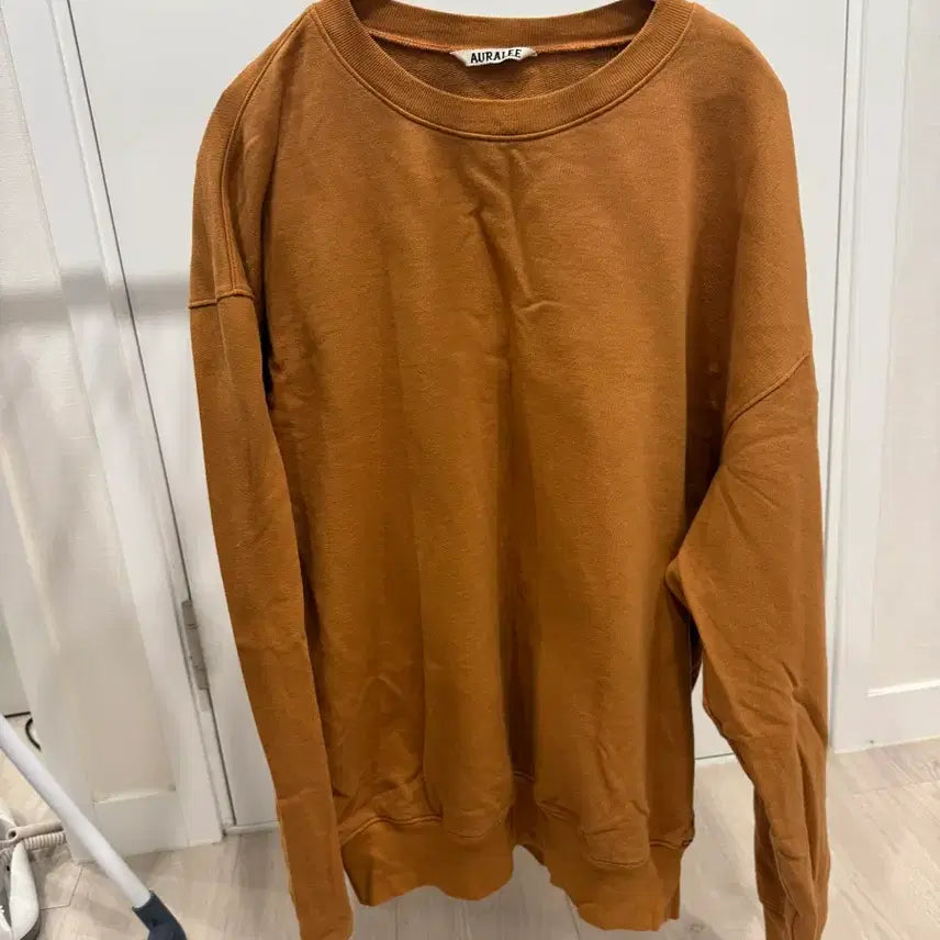 [BUNJANG] Auralee Super High Gauze Sweatshirt Light Brown / 오라리 슈퍼 하이 거즈 스웨트 P/O 라이트 브라운