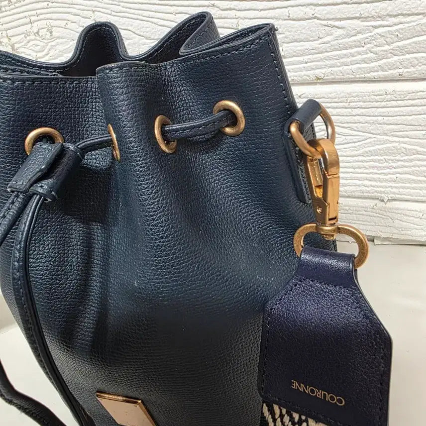 [BUNJANG] Couronne Bucket Bag Navy / 내스딸) 쿠론 복조리백