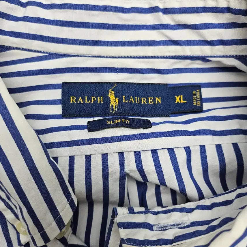[BUNJANG] Polo Ralph Lauren Striped Slim Fit Shirt XL / 폴로 랄프로렌 스트라이프 슬림핏 셔츠 남방 XL