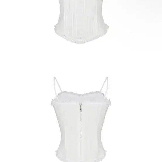 [BUNJANG] Labelleblanc Antique Sleeveless Top (L) / 라벨르블랑 앤티크 슬리브리스 L