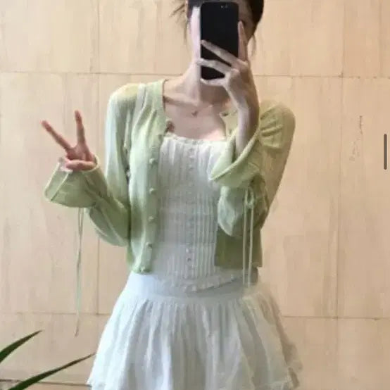 [BUNJANG] Labelleblanc Antique Sleeveless Top (L) / 라벨르블랑 앤티크 슬리브리스 L