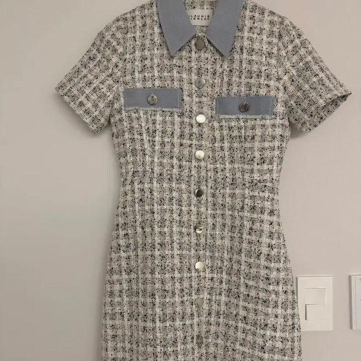 [BUNJANG] Claudie Pierlot Tweed Mini Dress / 끌로디피에로 트위드 원피스 36사이즈