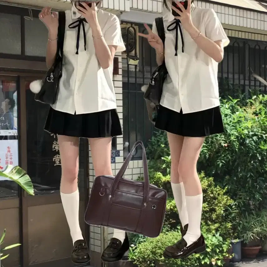[BUNJANG] Japanese/Taiwanese Style School Uniform Graduation Photo Costume Rental / (보증금 x) 일본 대만 감성 하복 교복 졸업사진 의상 대여