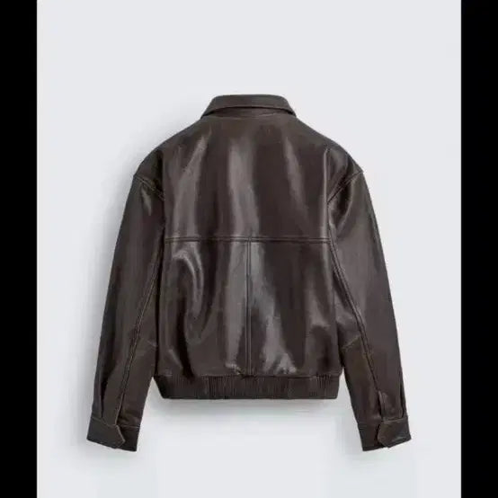 [BUNJANG] ZARA Leather Jacket (M) / 자라 소가죽 레더 자켓 m