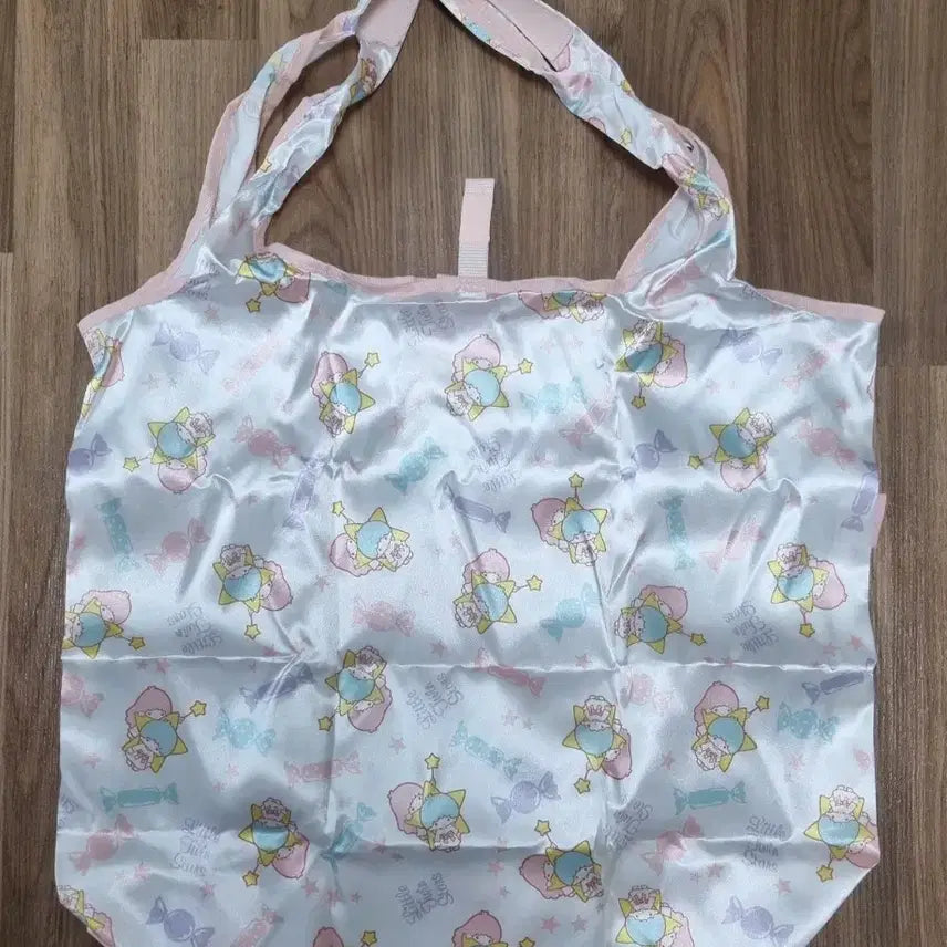 [BUNJANG] Sanrio Little Twin Stars Foldable Shopping Bag / 산리오 리틀트윈스타 접이식 장바구니