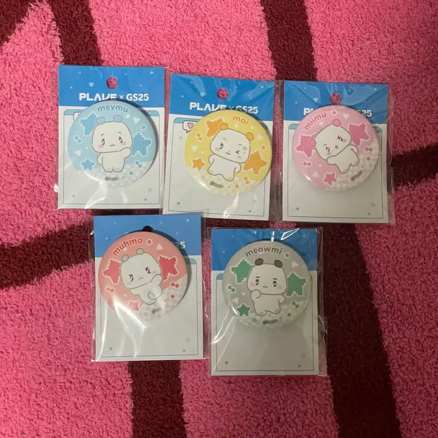[BUNJANG] PLAVE GS Mmemimu Can Badge / 플레이브 지에스 므메미무 캔뱃지
