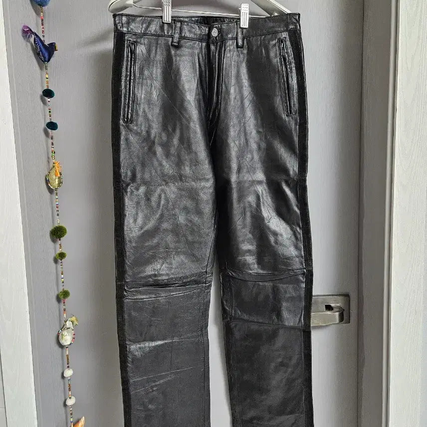 [BUNJANG] Montage Leather Pants M Size / 몽타주 가죽 팬츠 M 사이즈