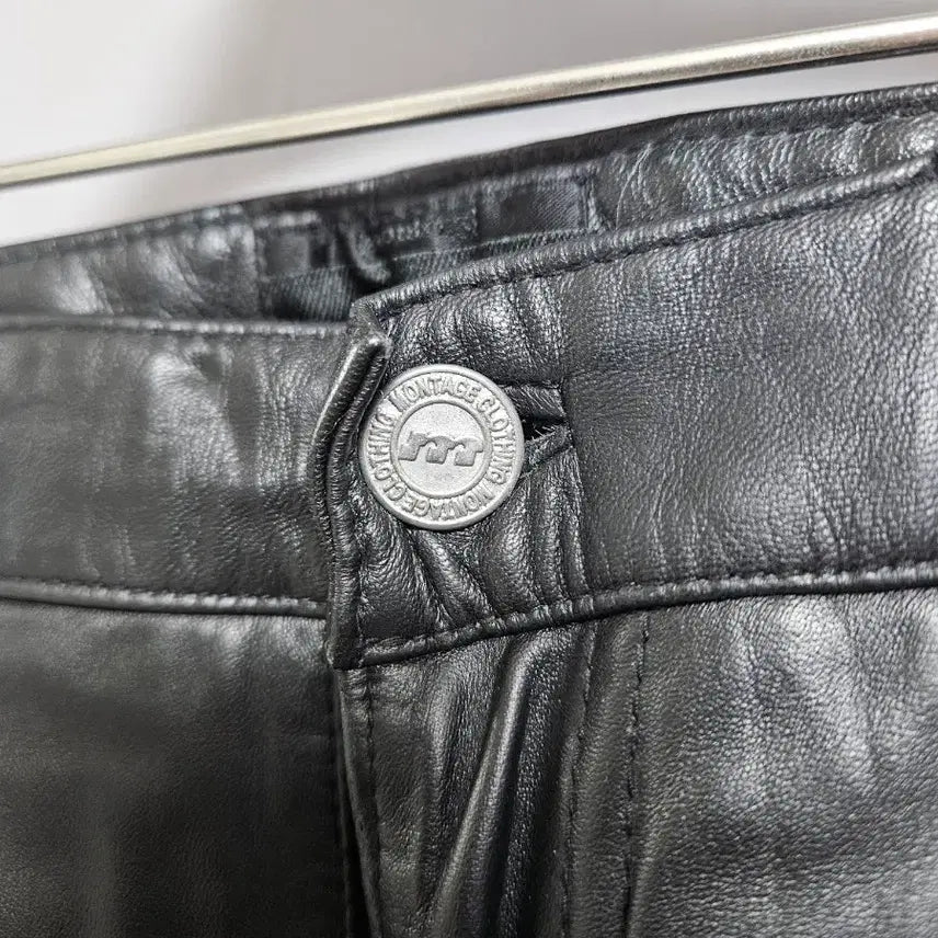 [BUNJANG] Montage Leather Pants M Size / 몽타주 가죽 팬츠 M 사이즈