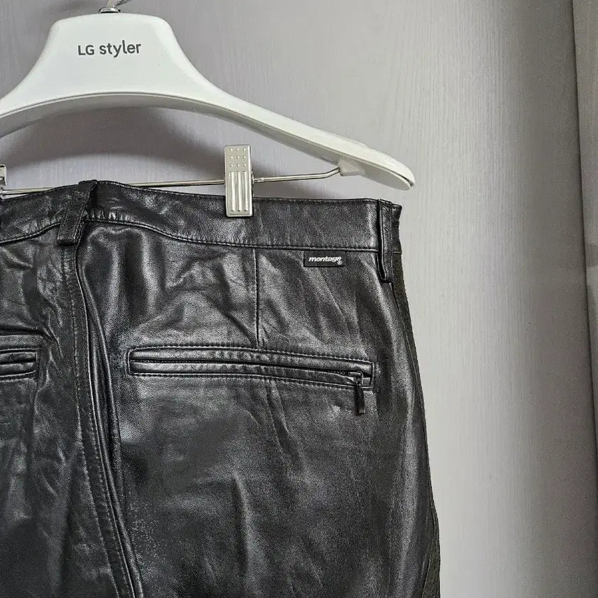 [BUNJANG] Montage Leather Pants M Size / 몽타주 가죽 팬츠 M 사이즈