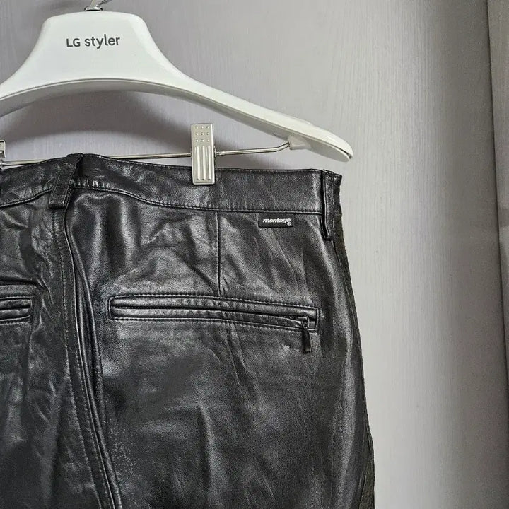 [BUNJANG] Montage Leather Pants M Size / 몽타주 가죽 팬츠 M 사이즈