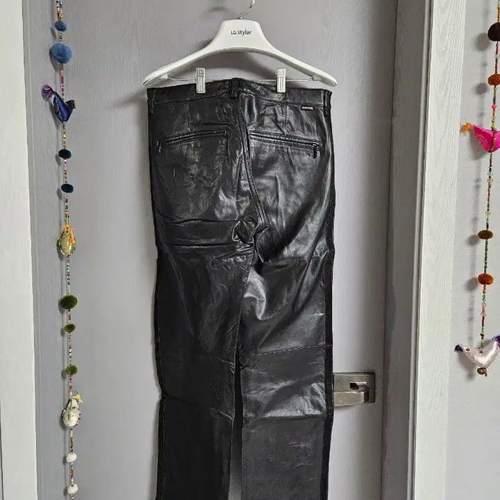 [BUNJANG] Montage Leather Pants M Size / 몽타주 가죽 팬츠 M 사이즈