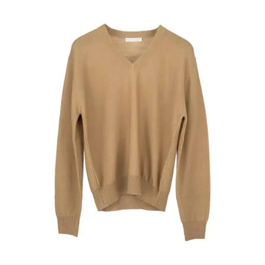 [BUNJANG] Aieul DV Knit Beige Sweater / 아이엘 aieul dv knit 베이지